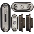 Sidekey Button Set For Watch Series Ultra(1st Gen) / Ultra (2nd Gen) / Ultra (3rd Gen) (49MM) (Orange / Black) (5 Piece Set)