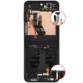 Inner OLED Assembly With Frame Compatible For Samsung Galaxy Z Flip 7 FE 5G (F761) (US & International) (Refurbished) (Black)