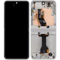 Inner OLED Assembly With Frame Compatible For Samsung Galaxy Z Flip 7 FE 5G (F761) (US & International) (Refurbished) (Silver Shadow)