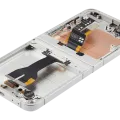 Inner OLED Assembly With Frame Compatible For Samsung Galaxy Z Flip 7 FE 5G (F761) (US & International) (Refurbished) (Silver Shadow)