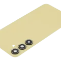 Back Cover Glass With Camera Lens For Samsung Galaxy A35 5G (A356 / 2024 (No Logo) (Aftermarket Plus) (Lemon)