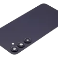 Back Cover Glass With Camera Lens For Samsung Galaxy A35 5G (A356 / 2024) (No Logo) (Aftermarket Plus) (Navy)