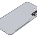 Back Cover Glass With Camera Lens For Samsung Galaxy A36 5G (A366 / 2025) (No Logo) (Aftermarket Plus) (Black)