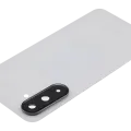 Back Cover Glass With Camera Lens For Samsung Galaxy A36 5G (A366 / 2025) (No Logo) (Aftermarket Plus) (White)