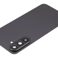 Back Cover Glass With Camera Lens For Samsung Galaxy A56 5G (A566 / 2025) (No Logo) (Aftermarket Plus) (Graphite)