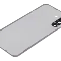 Back Cover Glass With Camera Lens For Samsung Galaxy A56 5G (A566 / 2025) (No Logo) (Aftermarket Plus) (Lightgray)