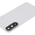 Back Cover Glass With Camera Lens For Samsung Galaxy A56 5G (A566 / 2025) (No Logo) (Aftermarket Plus) (Lightgray)