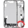 Mid-Frame Housing W/ Charging Port Flex & Small Parts For iPhone 16e / 17e (EU / Global Version) (Used OEM Pull: Grade C) (White)