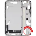 Mid-Frame Housing W/ Small Parts For iPhone 16e / 17e (EU / Global Version) (Used OEM Pull: Grade B) (White)