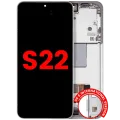 OLED Assembly With Frame For Samsung Galaxy S22 5G (US & International) (Aftermarket Plus) (120HZ) (White)