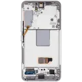 OLED Assembly With Frame For Samsung Galaxy S22 5G (US & International) (Aftermarket Plus) (120HZ) (White)