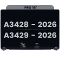 Complete LCD Display Assembly For MacBook Pro 16" A3428 / A3429 (2026) (Used OEM Pull: Grade A) (Silver)