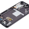 OLED Assembly With Frame For Samsung Galaxy S22 5G (US & International) (Aftermarket Plus) (120HZ) (Phantom Black)