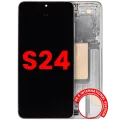 OLED Assembly With Frame For Samsung Galaxy S24 5G (US & International Version) (Aftermarket Plus) (120HZ) (Jade Green)