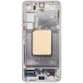 OLED Assembly With Frame For Samsung Galaxy S24 5G (US & International Version) (Aftermarket Plus) (120HZ) (Marble Grey)