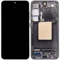 OLED Assembly With Frame For Samsung Galaxy S24 5G (US & International Version) (Aftermarket Plus) (120HZ) (Onyx Black)