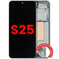 OLED Assembly With Frame For Samsung Galaxy S25 5G (US & International) (Aftermarket Plus) (120HZ) (Mint)