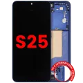 OLED Assembly With Frame For Samsung Galaxy S25 5G (US & International) (Aftermarket Plus) (120HZ) (Navy)