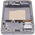 OLED Assembly With Frame For Samsung Galaxy S25 5G (US & International) (Aftermarket Plus) (120HZ) (Silver Shadow)