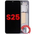 OLED Assembly With Frame For Samsung Galaxy S25 5G (US & International) (Aftermarket Plus) (120HZ) (Icy Blue)