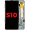 OLED Assembly With Frame For Samsung Galaxy S10 (Aftermarket Plus) (Prism Green)