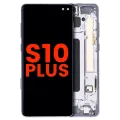 OLED Assembly With Frame For Samsung Galaxy S10 Plus (Aftermarket Plus) (Prism / Ceramic Black)