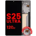 OLED Assembly With Frame For Samsung Galaxy S25 Ultra 5G (US & International) (Aftermarket Pro) (120Hz) (Titanium White Silver)
