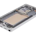 OLED Assembly With Frame For Samsung Galaxy S25 Ultra 5G (US & International) (Aftermarket Pro) (120Hz) (Titanium White Silver)