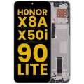 LCD Assembly With Frame For Honor X8A / X50i / 90 Lite (Refurbished) (Titanium Silver)