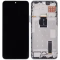 LCD Assembly With Frame For Honor X8A / X50i / 90 Lite (Aftermarket Plus) (Titanium Silver)