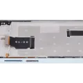 LCD Assembly With Frame For Honor X8A / X50i / 90 Lite (Aftermarket Plus) (Titanium Silver)
