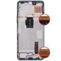 LCD Assembly With Frame For Honor X8A / X50i / 90 Lite (Aftermarket Plus) (Cyan Lake)