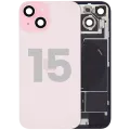 Заднє скло з магнітом MagSafe, NFC і шлейфом спалаху для iPhone 15 (Used OEM Pull: Grade B) (рожевий)