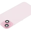 Заднє скло з магнітом MagSafe, NFC і шлейфом спалаху для iPhone 15 (Used OEM Pull: Grade B) (рожевий)