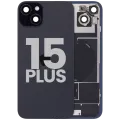 Back Glass w/ MagSafe Magnet & NFC & Flashlight Flex For iPhone 15 Plus (Used OEM Pull: Grade B) (Black)