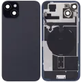 Back Glass w/ MagSafe Magnet & NFC & Flashlight Flex For iPhone 15 Plus (Used OEM Pull: Grade B) (Black)