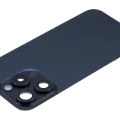Заднє скло з магнітом MagSafe, NFC і шлейфом спалаху для iPhone 15 Pro (Used OEM Pull: Grade B) (Blue Titanium)
