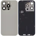 Заднє скло з магнітом MagSafe, NFC і шлейфом спалаху для iPhone 15 Pro (Used OEM Pull: Grade B) (Natural Titanium)
