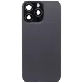 Back Glass w/ MagSafe Magnet & NFC & Flashlight Flex For iPhone 15 Pro Max (Used OEM Pull: Grade B) (Black Titanium)
