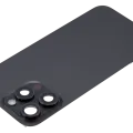 Back Glass w/ MagSafe Magnet & NFC & Flashlight Flex For iPhone 15 Pro Max (Used OEM Pull: Grade B) (Black Titanium)