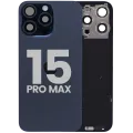 Заднє скло з магнітом MagSafe, NFC і шлейфом спалаху для iPhone 15 Pro Max (Used OEM Pull: Grade B) (Blue Titanium)