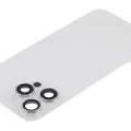 Заднє скло з магнітом MagSafe, NFC і шлейфом спалаху для iPhone 15 Pro Max (Used OEM Pull: Grade B) (White Titanium)