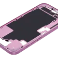 Mid-Frame Housing W/ Small Parts For iPhone 16 (US Version) (Used OEM Pull: Grade A) (Pink)