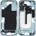 Mid-Frame Housing W/ Small Parts For iPhone 16 (US Version) (Used OEM Pull: Grade A) (Teal)