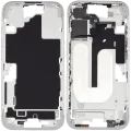 Mid-Frame Housing W/ Small Parts For iPhone 16 (US Version) (Used OEM Pull: Grade A) (White)