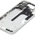 Mid-Frame Housing W/ Small Parts For iPhone 16 (US Version) (Used OEM Pull: Grade A) (White)