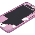 Mid-Frame Housing W/ Small Parts For iPhone 16 Plus (US Version) (Used OEM Pull: Grade A) (Pink)