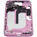 Mid-Frame Housing W/ Small Parts For iPhone 16 Plus (US Version) (Used OEM Pull: Grade A) (Pink)