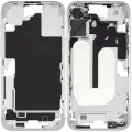 Mid-Frame Housing W/ Small Parts For iPhone 16 Plus (US Version) (Used OEM Pull: Grade A) (White)