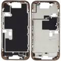 Mid-Frame Housing W/ Small Parts For iPhone 16 Pro (US Version) (Used OEM Pull: Grade A) (Desert Titanium)